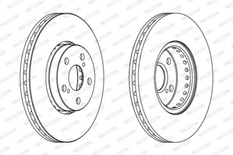 Гальмівний диск FERODO DDF1575C