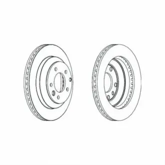 Тормозной диск FERODO DDF1580C