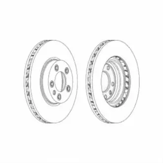 Тормозной диск FERODO DDF1591RC-1