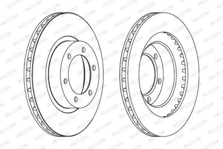 Тормозной диск FERODO DDF1594C