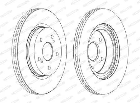 Гальмівний диск FERODO DDF1635C