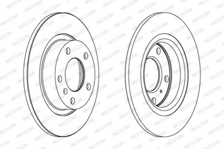 Тормозной диск FERODO DDF1651C