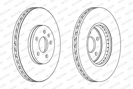 Тормозной диск FERODO DDF1664C