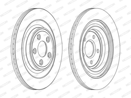 Гальмівний диск FERODO DDF1703C