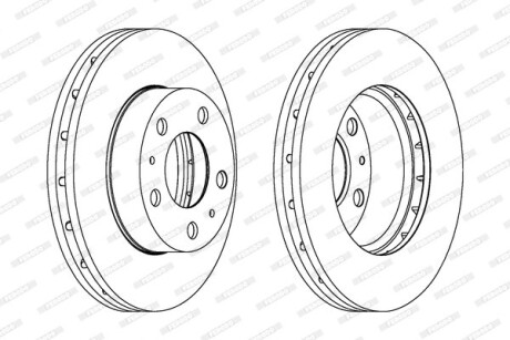Гальмівний диск FERODO DDF1718-1 (фото 1)
