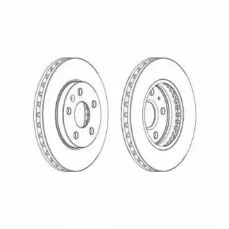 Гальмівний диск FERODO DDF1721C