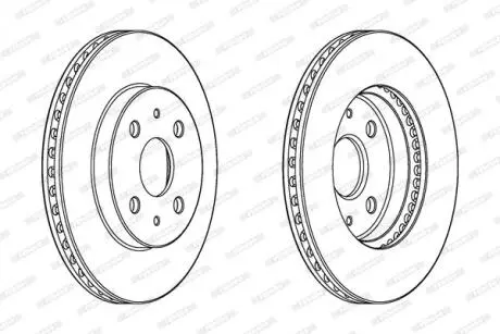 Тормозной диск FERODO DDF1758C