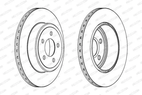 Тормозной диск FERODO DDF1766C-1
