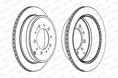Тормозной диск FERODO DDF1799C-1