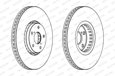 Гальмівний диск FERODO DDF1957LC-1