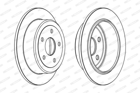 Тормозной диск FERODO DDF1958C
