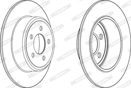 Тормозной диск FERODO DDF2064C
