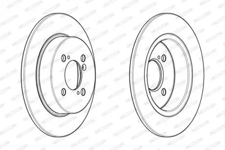Тормозной диск FERODO DDF2071C