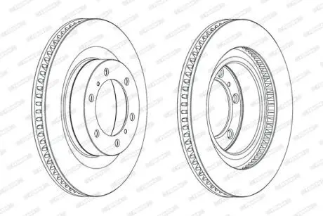 Тормозной диск FERODO DDF2093C-1