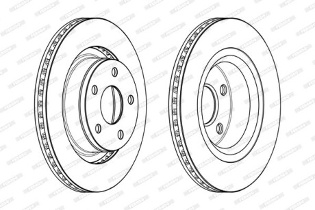 Тормозной диск FERODO DDF2145C-1