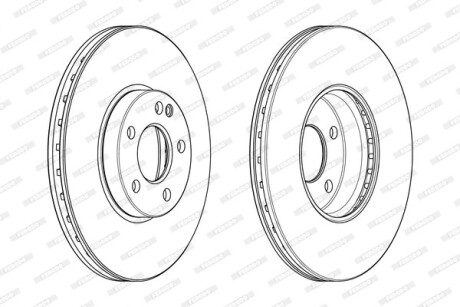 Гальмівний диск FERODO DDF2334C-1