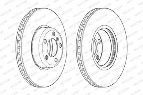 Гальмівний диск FERODO DDF2403C1