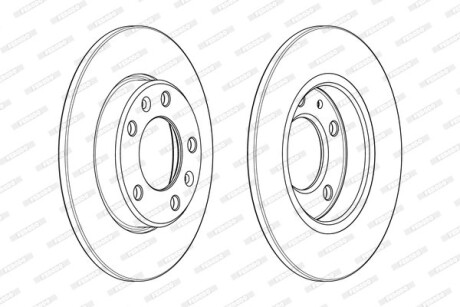 Гальмівний диск FERODO DDF2406C