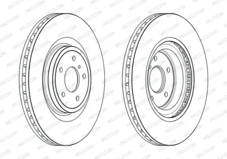 Диск тормозной передний INFINITI FX, G, M, M37, Q50, Q60, Q70, QX70, NISSAN 370Z 2.0-5.6 09.07- FERODO DDF2430C1