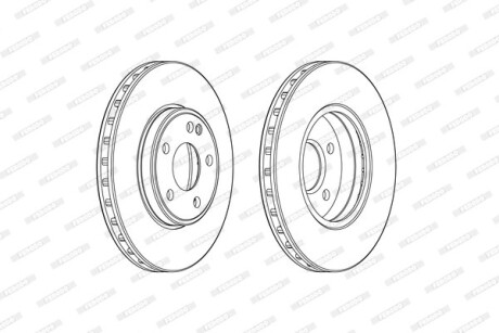 Гальмівний диск FERODO DDF2460C