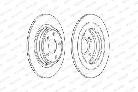 Гальмівний диск FERODO DDF2486C