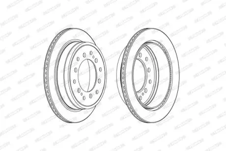 Тормозной диск FERODO DDF2505C