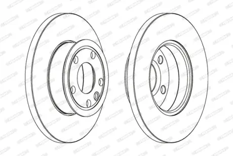Диск тормозной FERODO DDF562C