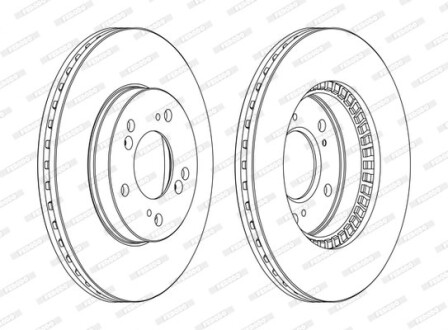 Гальмівний диск FERODO DDF829C