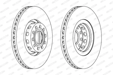 Диск тормозной FERODO DDF954C1