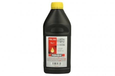 Тормозная жидкость fluid esp dot-4/1л/ FERODO FBL100