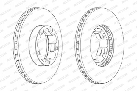Тормозной диск FERODO FCR261A