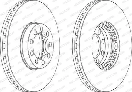Диск тормозной FERODO FCR329A