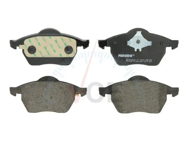 Фото 1 - Комплект гальмівних колодок, дискове гальмо FERODO FDB1055 Комплект гальмівних колодок, дискове гальмо FERODO FDB1055 (фото 1)