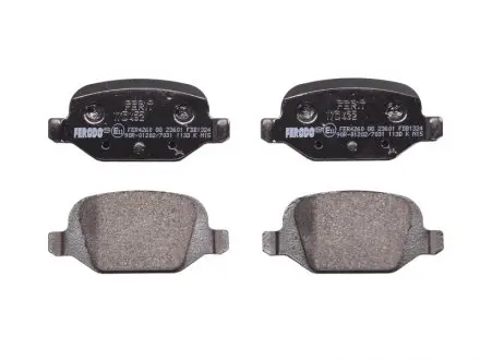 Комплект гальмівних колодок, дискове гальмо FERODO FDB1324