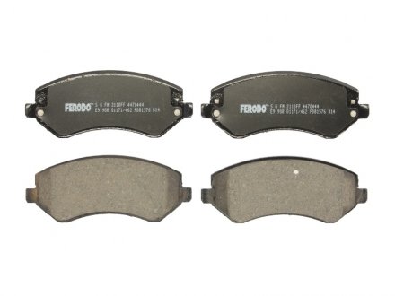Комплект тормозных колодок, дисковый тормоз FERODO FDB1576 (фото 1)