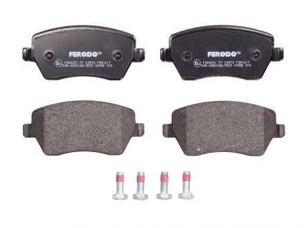 Комплект тормозных колодок, дисковый тормоз FERODO FDB1617 (фото 1)