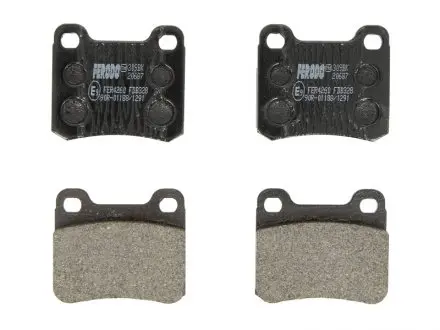 Комплект гальмівних колодок, дисковий гальмо FERODO FDB328