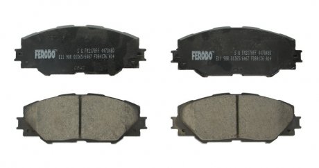 Комплект тормозных колодок, дисковый тормоз FERODO FDB4136