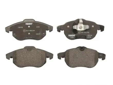 Комплект тормозных колодок, дисковый тормоз FERODO FDB4188