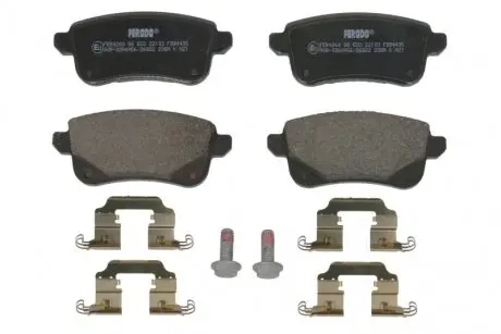 Комплект тормозных колодок, дисковый тормоз FERODO FDB4435