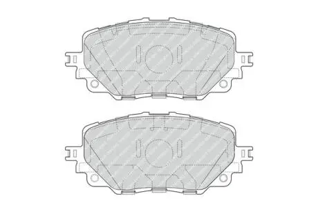 Комплект тормозных колодок, дисковый тормоз FERODO FDB4873