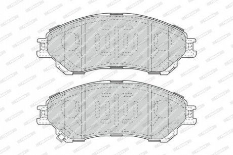 Комплект тормозных колодок, дисковый тормоз FERODO FDB4884 (фото 1)