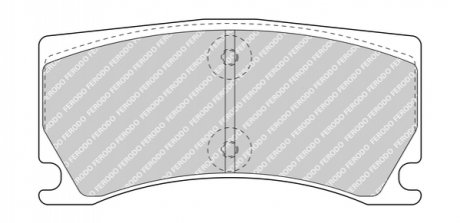 Комплект тормозных колодок, дисковый тормоз FERODO FDB5021 (фото 1)