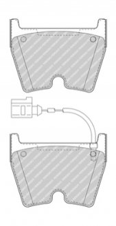Комплект тормозных колодок, дисковый тормоз FERODO FDB5023 (фото 1)