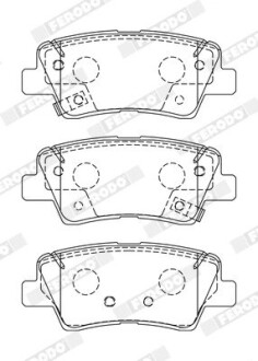 Колодки тормозные дисковые (комплект 4 шт) FERODO FDB5041