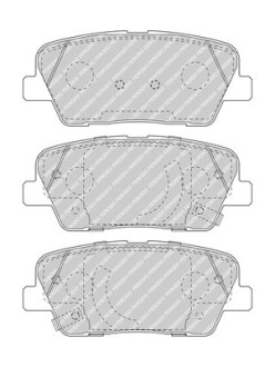 Комплект гальмівних колодок, дискове гальмо FERODO FDB5048