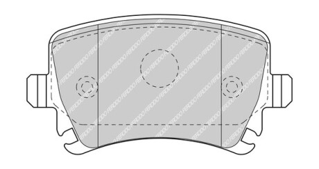 Комплект тормозных колодок, дисковый тормоз FERODO FDB5107