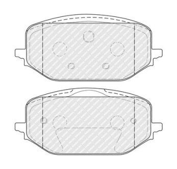 Колодки гальмівні дискові (комплект 4 шт) FERODO FDB5337