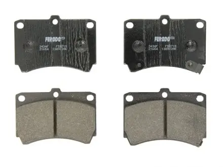 Комплект тормозных колодок, дисковый тормоз FERODO FDB715