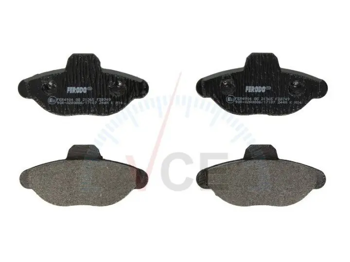 Комплект тормозных колодок, дисковый тормоз FERODO FDB749 (фото 1)